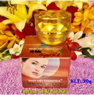 NHẬT VIỆT COSMETICS - Kem ngừa tàn nhang, Làm mờ nám sạm, Giữ ẩm, Trắng da dưỡng chất Trà xanh - Cám gạo (20g)