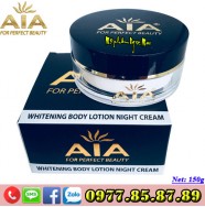 Mỹ Phẩm AIA - Kem dưỡng trắng da toàn thân ban đêm - AIA Whitening Body Lotion Night Cream (150g)
