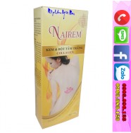 NAIREM - Kem và bột tắm trắng toàn thân dưỡng chất Collagen Nairem (2 gói)