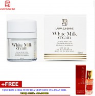 LAURA SUNSHINE - Kem sữa trắng da mặt White Milk Cream (50ml) + Quà Tặng