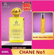 Nước Hoa Nữ Phong Cách Sành Điệu - Tươi Trẻ Lavila Chane No.1 (60ml) Tặng 1 chai 20ml
