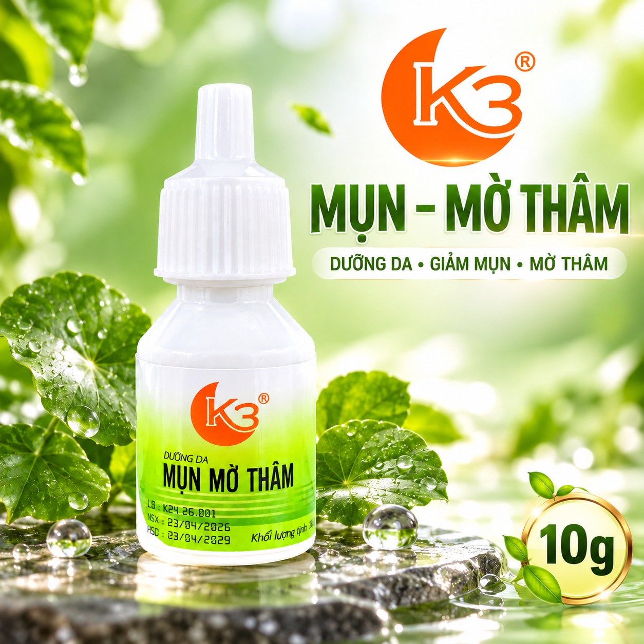 Kem Mụn, Ngừa sẹo thâm, Dưỡng da K3 - 10g